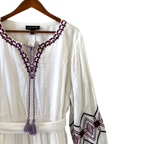 Lane Bryant NEW Embroidered Bohemian Midi Dress Size 20P - Picture 6 of 16